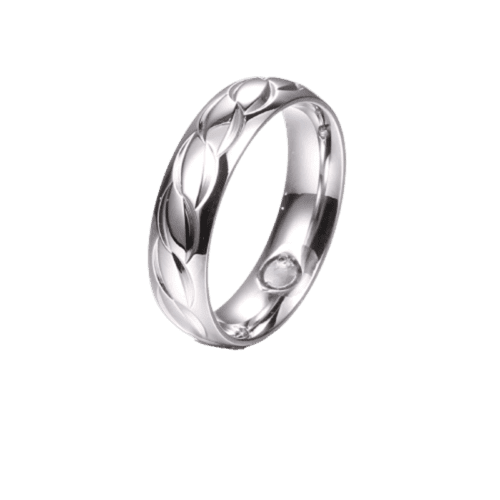 Black Silver Band Stainless Steel Ring For Men Women Neodymium Magnets Ring